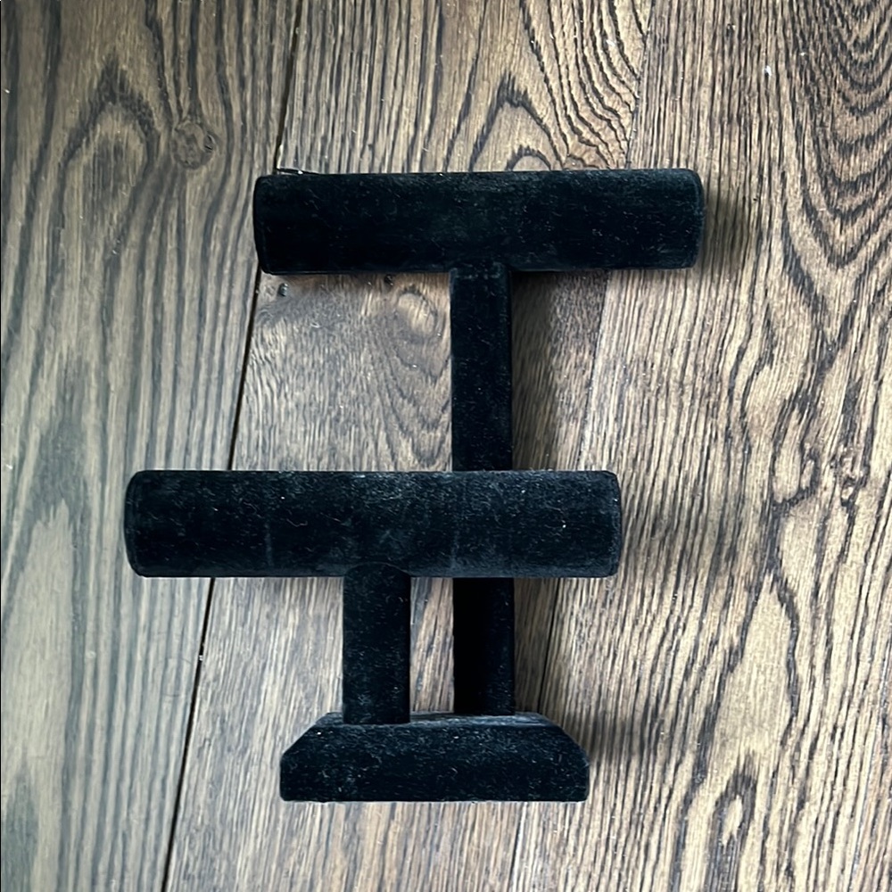 Black Velvet Jewelry Stand
